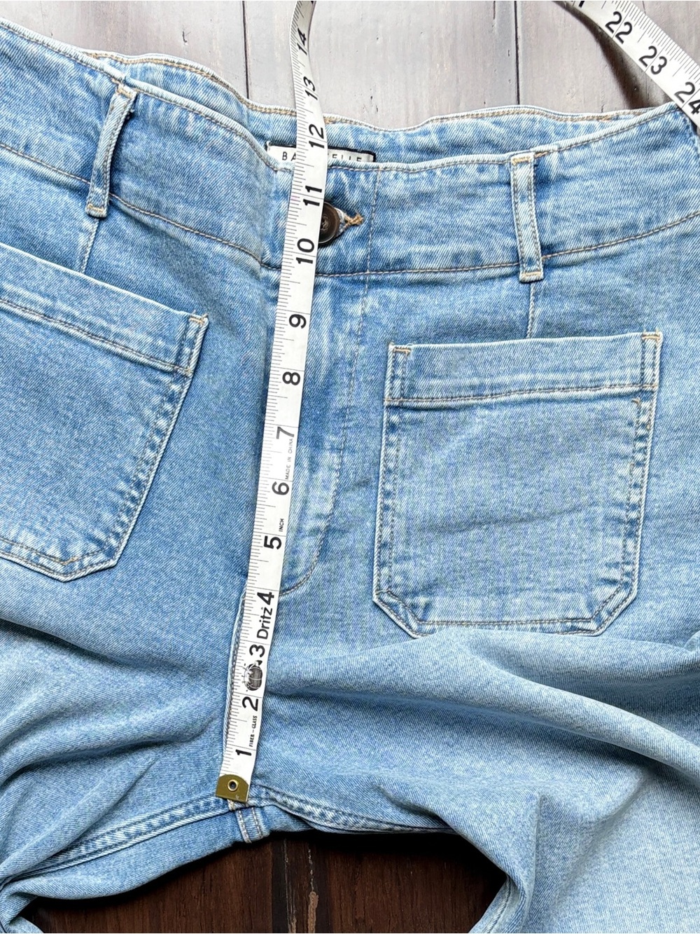 bagatelle High-Rise Light Wash Sailor Jeans 28 stretchy festival coastal - Picture 5 of 11